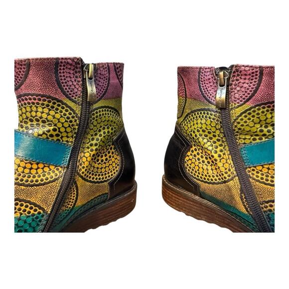 L'Artiste by Spring Step Henrietta Funky Boot Women size 39 US 8.5 - Picture 4 of 9